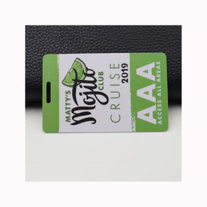 การออกแบบที่กําหนดเองคุณภาพสูงผ่านป้ายเหตุการณ์การประชุมบัตรเข้าถึงพลาสติก Vip - Product Image 1