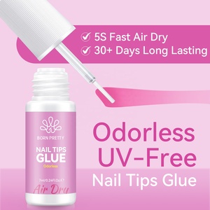 BORN PRETTY 7g <span class=keywords><strong>Colle</strong></span> à <span class=keywords><strong>ongles</strong></span> artificielle à séchage rapide, <span class=keywords><strong>colle</strong></span> à <span class=keywords><strong>ongles</strong></span> professionnelle super résistante, <span class=keywords><strong>colle</strong></span> à <span class=keywords><strong>ongles</strong></span> à appliquer au pinceau, SANS lumière UV - Product Image 2