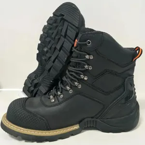网上商店中国防滑高帮复合脚趾男士工作靴