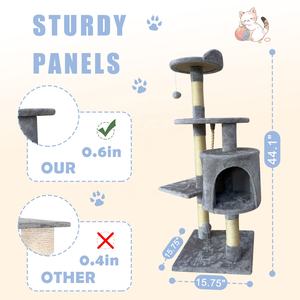 Grosir multi-tingkat Modern besar kucing peliharaan memanjat bingkai Kondominium kucing mewah pohon menara untuk dalam ruangan - Product Image 6