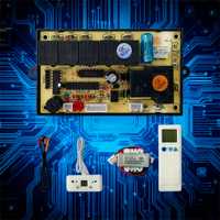 Papan Kontrol Driver Layar Cerdas QD-U08C Bahan ABS Universal PCB untuk Penggunaan Rumah Sistem Pendingin Udara Bagian Motherboard