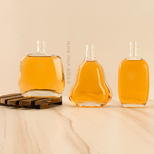 Botella de Vidrio de Alta Gama con Forma Elegante para Whisky, Brandy, Vodka y Licores, 750 ml, con Corcho y Calcomanía Serigrafiada, Promoción de Fábrica China - Product Image 5