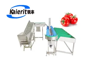 Weight grading of processed potatoes and sweet potatoes, weight sorting machine for cleaning applesoranges pears and fruits