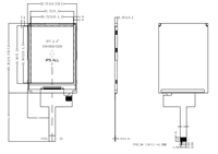 Modul LCD TFT 2.4" Dengan Antarmuka SPI/RGB/MCU Layar LCD 2.4 inci 240X320 Panel Layar Sentuh Resistif ILI9341