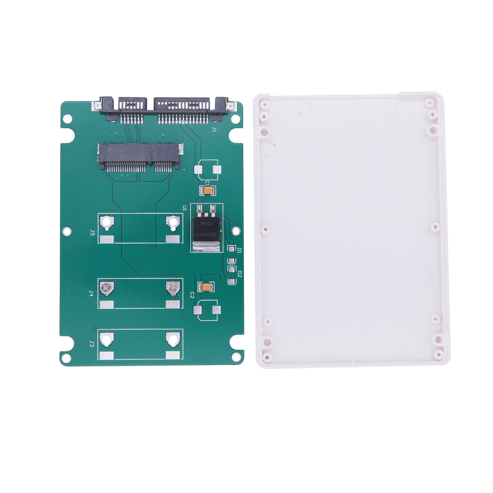 7 мм mSATA к SATA3 2,5 'SSD адаптер пластиковый корпус