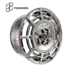 Pengzhen 크롬과 백색 크기 19 Mercedes B 종류를 위한 20 인치 합금 바퀴 10 스포크 Monoblock 변죽