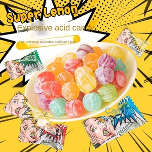 Caramelos Ácidos Recubiertos de Azúcar, Surtidos con Sabores Frutales, Dulces Semiblandos en Mini Paquetes para Regalos de Estudio y Aumento Rápido de Energía, Bajos en Azúcar - Product Image 1