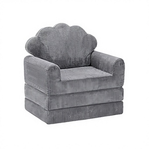 Mini canapé pliable pour enfants, en flanelle, style moderne et simple, idéal pour les jardins d'enfants, les bibliothèques et les zones de repos intérieures. - Product Image 1