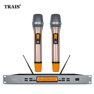 ไมโครโฟนไร้สาย UHF <span class=keywords><strong>คาราโอเกะ</strong></span>สำหรับการแสดงปาร์ตี้ร้องเพลงใหม่สองช่องสำหรับมืออาชีพ - Product Image 6