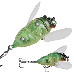 Señuelos de Pesca de Plástico ABS de 5 cm y 6,5 g, Señuelos Duros con Forma de Insectos, Cigarra, Cebo Falso - Product Image 2