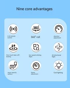 Juguete de combate teledirigido de sexta generación de 2,4G con ajuste de altura con un solo botón y rotación de 360 ​​grados, regalo para niños - Product Image 3