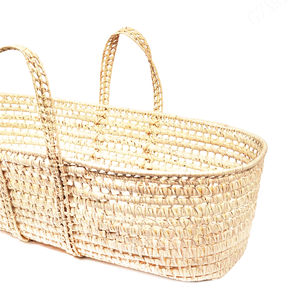 <span class=keywords><strong>Cesta</strong></span> Cambiador Ovalada de Mimbre con Asa, Grande, para Ropa de Bebé, en Forma de Barco, Pequeña, de Madera, de Algodón - Product Image 5