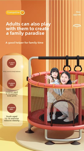 Trampoline d'intérieur pour enfants avec filet de protection, glissière sûre, silencieuse, stable et anti-basculement - Product Image 5
