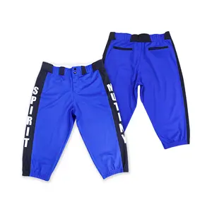 Custom Sublimated Baseball Pants Comfortable OEM Plus Size Design Grey Team Youth Baseball Pants