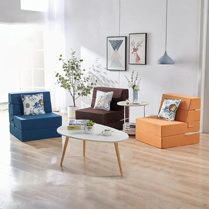 Multi Functional <b>Folding</b> <b>Sofa</b> <b>Bed</b> High Density Foam Mattress Convertible Floor Mat Tatami Style For Home Living Room Use - Product Image 2