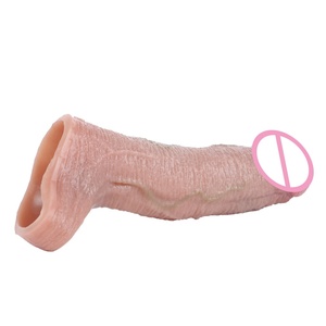Funda de Silicona para Pene SXXY de 5 Pulgadas, Condón Reutilizable, Extensor de Pene, Retrasador de Eyaculación, Estimulador para Parejas, Juguetes Sexuales - Product Image 3