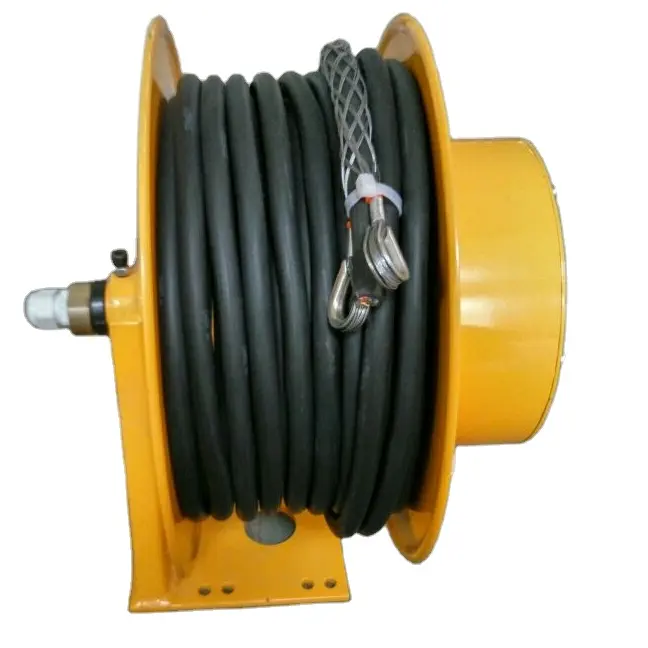 REEL CABLE Spring cable reel INSTALLED ON CRANE with slip ring and brush gear,Keep pace with mobile equipment operation