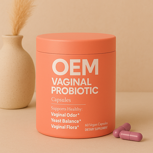 Cápsulas Probióticas para Mujeres, Restauración Vaginal, Digestión y Limpieza, Marca Privada Personalizada, 60 Cápsulas Rosadas, Fabricante - Product Image 4