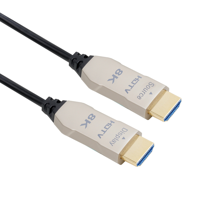 VCOM Active Optical Fiber HDMI to HDMI Cable 8K 60Hz HDR 10m 30m 100m for HDTV Computer Gaming Monitor