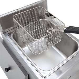 <span class=keywords><strong>Friteuse</strong></span> à <span class=keywords><strong>gaz</strong></span> commerciale un réservoir <span class=keywords><strong>8L</strong></span> en acier inoxydable 1600W + GPL/GNL - Product Image 5