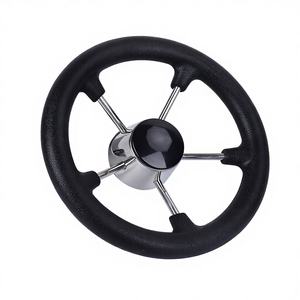 Volante Marino de Acero Inoxidable de 11 Pulgadas con Empuñadura Acolchada, Accesorios de Hardware Marino para Comercio Electrónico Transfronterizo, Accesorios para Yates - Product Image 1