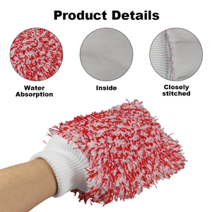 <span class=keywords><strong>Gant</strong></span> en <span class=keywords><strong>microfibre</strong></span> chenille ultra-doux à poils longs personnalisé <span class=keywords><strong>pour</strong></span> le nettoyage des <span class=keywords><strong>vitres</strong></span> et des roues de voiture - Product Image 2
