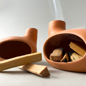 Porte-encens moderne en céramique porte-bougies populaire avec brûleur à la sauge pour la décoration intérieure et les taches en toutes saisons - Product Image 5