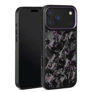 Étui de téléphone portable de luxe 2026 en TPU au design fin en fibre de carbone pour <span class=keywords><strong>iPhone</strong></span> 16 Pro, 17 Pro Max, 17 Air avec cadre magnétique métallique pour appareil photo - Product Image 6
