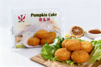 Collation traditionnelle asiatique à base de citrouille surgelée, vente en gros de gâteaux de citrouille frits surgelés, qualité d'exportation, collations frites surgelées