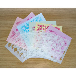 Pittura decorativa fai da te su <span class=keywords><strong>pareti</strong></span> in legno mobili artigianato modello Stencil - Product Image 6