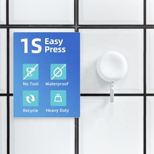 Gancio <span class=keywords><strong>appendiabiti</strong></span> da parete <span class=keywords><strong>a</strong></span> ventosa in plastica ecologica <span class=keywords><strong>a</strong></span> 2 pezzi TAILI per bagno e cucina - Product Image 2