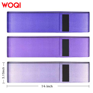 สายรัดออกกำลังกาย Woqi ขนาด 14 นิ้ว 3.15 นิ้ว สายโยคะกันลื่น สำหรับฟิตเนสและกระชับสัดส่วน สายออกกำลังกายสำหรับผู้ใหญ่ แรงต้านเบา - Product Image 1