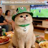 Collier pour animaux de compagnie Petop Factory 2026 – Thème sportif football mondial, perles de basketball et de football, réglable pour petits animaux