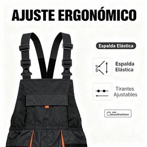 Combinaison de travail Ripstop pour mécanicien, combinaison de travail FR avec poches à outils - Product Image 3