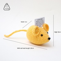 Vente en gros de poupées en crochet faites à la main, jouets amigurumi, cadeau encourageant, décoration de bureau