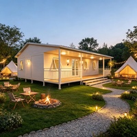 Villa préfabriquée populaire à 3 chambres, personnalisable, maisons conteneurs extensibles de 20 et 40 pieds