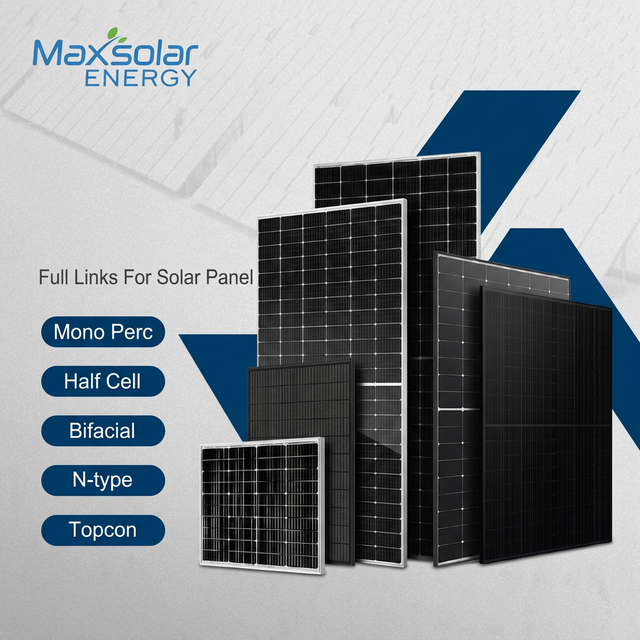 300W Mono Photovoltaic Solar Panel High Efficiency PV Module for Residential Commercial Industrial Solar Roof System