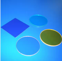 220 222 nm 222nm filtre passe-bande UV filtre rectangulaire rond feuille de verre 10nm FWHM filtres optiques