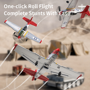 Avión <span class=keywords><strong>RC</strong></span> de 4 Canales, Avión de Combate a Control Remoto Listo para Volar con Giroscopio de 6 Ejes, Fácil de Volar, Aeronave Radiocontrolada de 2.4GHz para Principiantes - Product Image 5