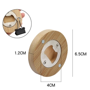 Abrebotellas magnético redondo, recuerdo de bautismo, primera comunión, nevera de madera, recuerdo de bautizo, directo de fábrica - Product Image 6