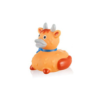 Jouet de bain pour bébé en plastique en forme de vache des Highlands, canard personnalisé, animal personnalisé, jeu d'eau, piscine, jouet souple qui couine