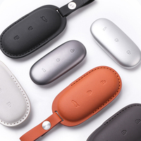 Boîtier de protection pour clé de voiture télécommandée en cuir véritable de vachette Pofeis Factory