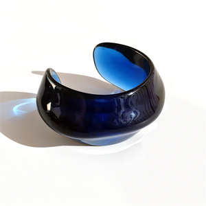 UJBOX, brazalete abierto acrílico ecológico para mujer, 7 colores, grueso, ajuste cómodo, muñeca ancha, joyería, regalo de moda - Product Image 6