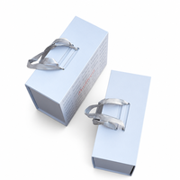 Boîte cadeau pliable écologique FSC avec couvercle magnétique, logo personnalisé, emballage plat pliable pour vêtements, OEM ODM