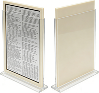 Plaque de prière décorative Judaica moderne en acrylique transparent poli, sur mesure XFL, pour la présentation de bijoux religieux à la maison