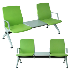 Con reposabrazos Mesa de una pieza Moderna Silla de aeropuerto de 3 plazas para salas de espera de hospitales y áreas públicas - Product Image 2