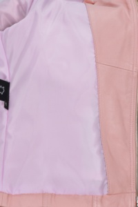 Chaqueta de Mujer Personalizada 100% Cuero Nappa Rosa Bebé Vintage con Acabado Envejecido, Marca Privada OEM/ODM, Estilo Heritage - Product Image 5