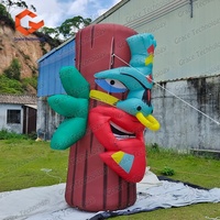 Columna Tiki Inflable Personalizada, Estatua Decorativa, Modelo de Tronco Inflable para Publicidad y Decoración