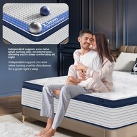 Matelas en latex de qualité hôtelière cinq étoiles, avec ressorts ensachés et un design moderne et minimaliste ; Disponible en version ferme – Meilleure vente