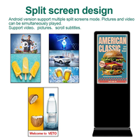 Pantalla LCD para Kiosco de 43, 55 y 65 Pulgadas, Pantallas de Publicidad Digital y Señalización, Kiosco Interactivo con Pantalla Táctil de Pie